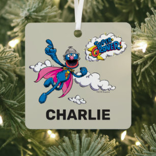 Personalisierter Vintage Super Grover Ornament Aus Metall