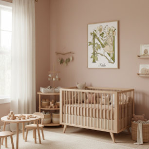 Personalisierter Vintager Alphabet-Brief N Poster