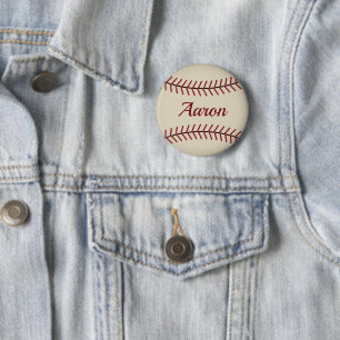 Personalisierter Vintager Baseball-Button Button