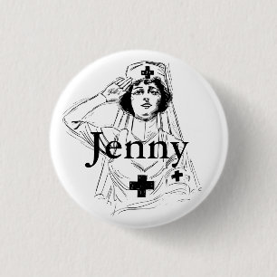 Personalisierter Vintager Button