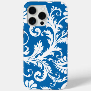 Personalisierter Vintager Damask kann Farbe ändern iPhone 15 Pro Max Hülle
