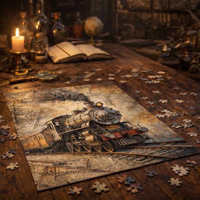 Personalisierter Vintager Dampfzug | Zug-Geschenk (Von Creator hochgeladen)