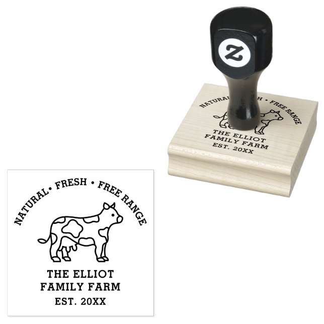 Personalisierter Vintager Familienbetrieb Gummistempel (Stempel)