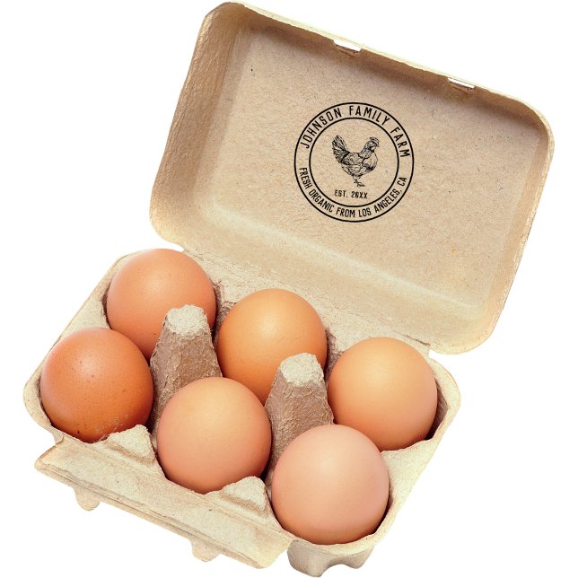 Personalisierter Vintager Familienbetrieb Gummistempel (Personalized Vintage Family Farm Rubber Stamp)