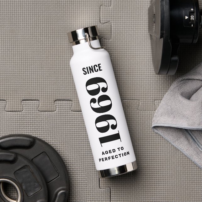 Personalisierter Vintager Geburtstag bis Vollendun Trinkflasche (Fitnessstudio)