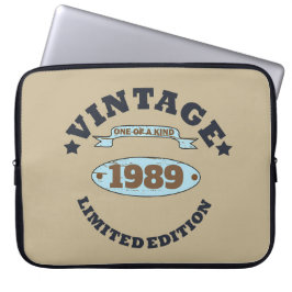Personalisierter Vintager Geburtstag Laptopschutzhülle
