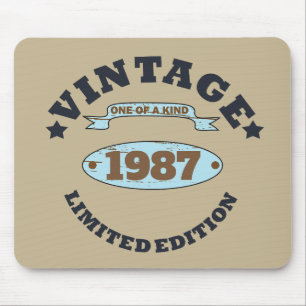 Personalisierter Vintager Geburtstag Mousepad