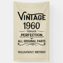Personalisierter Vintager Geburtstag schwarz