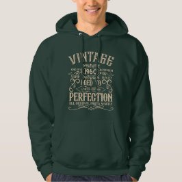 Personalisierter Vintager Geburtstag Whiskey Thema Hoodie