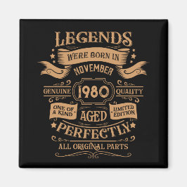 Personalisierter Vintager Geburtstag Whiskey Thema Magnet