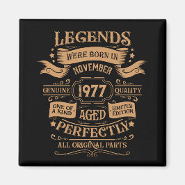 Personalisierter Vintager Geburtstag Whiskey Thema Magnet