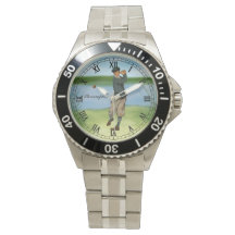 Personalisierter Vintager Look Golfer Golf