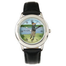 Personalisierter Vintager Look Golfer Golf