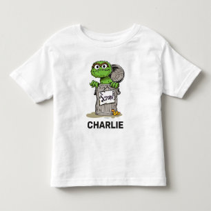 Personalisierter Vintager Oscar der Grouch Scram Kleinkind T-shirt