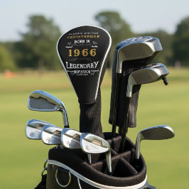 Personalisierter Vintager Stil 1966 60. Geburtstag Golf Headcover