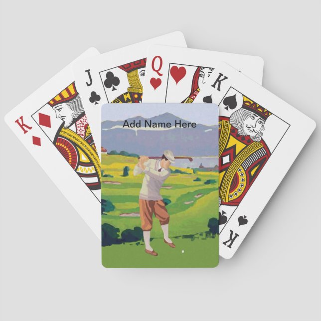 Personalisierter Vintager Stil Spielkarten (Rückseite)