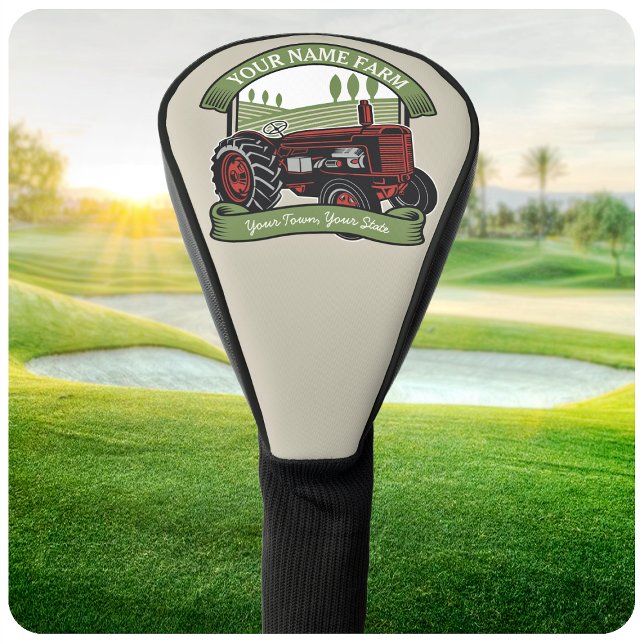 Personalisierter Vintager Zugmaschine Land Bauer Golf Headcover (Von Creator hochgeladen)