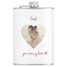 Personalisierter Vinyl-Wrapped Flask für den Vater Flachmann