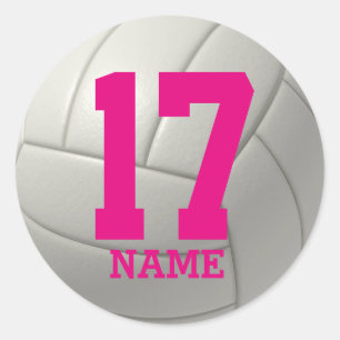 Personalisierter Volleyball (addieren Sie Ihren Runder Aufkleber