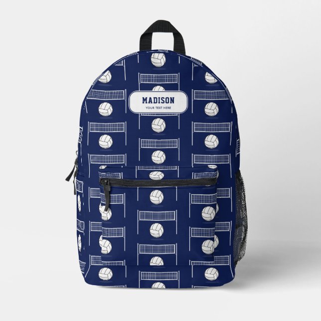 Personalisierter Volleyball-Ball & Net-Individuell Bedruckter Rucksack (Vorderseite)