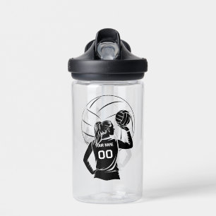 Personalisierter Volleyball-Individuelle Name, Num Trinkflasche