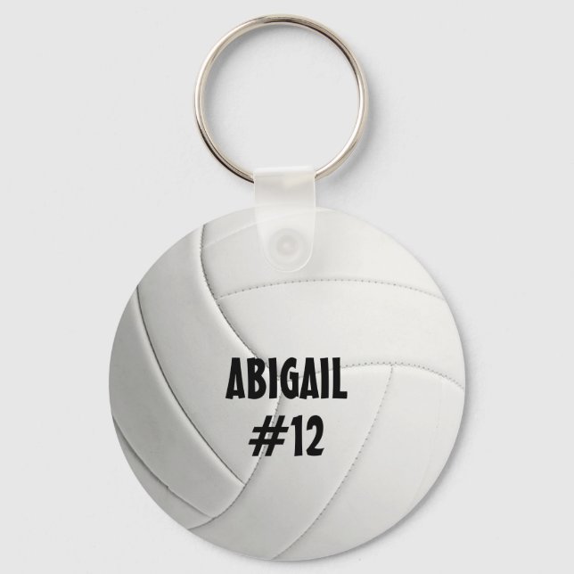 Personalisierter Volleyball-Schlüsselanhänger Schlüsselanhänger (Vorderseite)