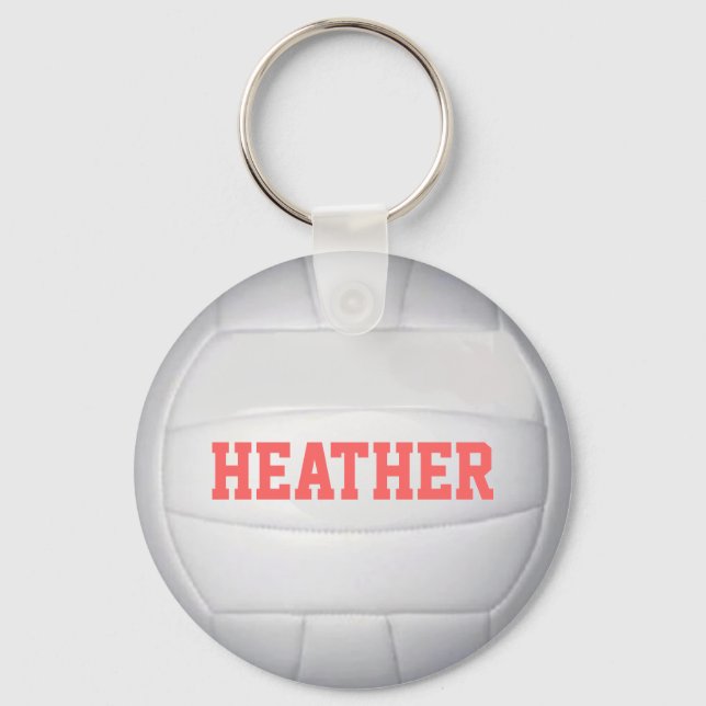 Personalisierter Volleyball-Schlüsselanhänger Schlüsselanhänger (Vorderseite)