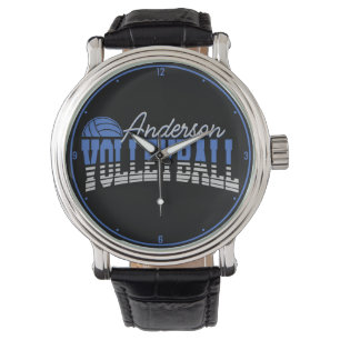 Personalisierter Volleyball Spieler ADD NAME Team  Armbanduhr