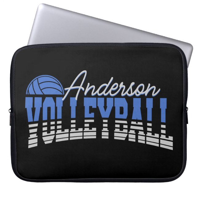 Personalisierter Volleyball Spieler ADD NAME Team  Laptopschutzhülle (Vorderseite)