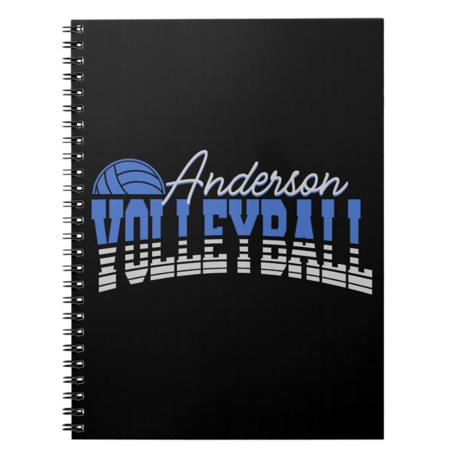 Personalisierter Volleyball Spieler ADD NAME Team  Notizblock (Vorderseite)