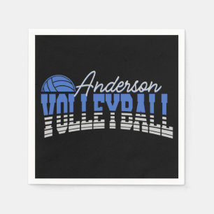 Personalisierter Volleyball Spieler ADD NAME Team  Serviette
