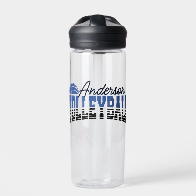 Personalisierter Volleyball Spieler ADD NAME Team  Trinkflasche (Vorderseite)
