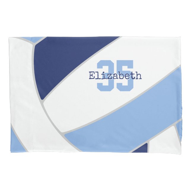 personalisierter Volleyballspieler Kissenbezug (Vorderseite)