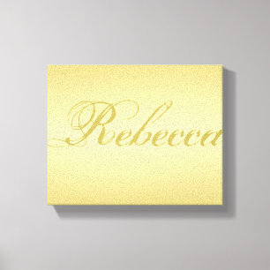 Personalisierter Vorlagenname für den Glamour Leinwanddruck