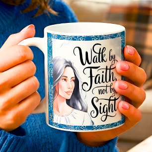 Personalisierter 'Walk By Faith' Tasse für christl