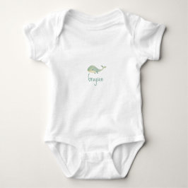 PERSONALISIERTER WASSERFARBE BABY STRAMPLER