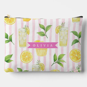 Personalisierter Wasserfarben-Limonaden-Cupcake-St Zubehörtasche