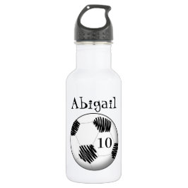 Personalisierter Wasserflaschen-Fußbalball Edelstahlflasche