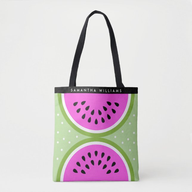 Personalisierter Wassermelone Sommer Tasche (Vorderseite)