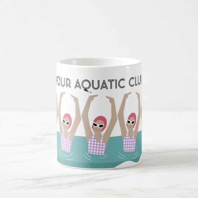 Personalisierter Wassersportclub Kaffeetasse (Mittel)