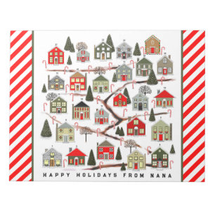 Personalisierter Weihnachts-Adventskalender Notizb Notizblock