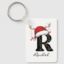 Personalisierter Weihnachts-Alphabet-Anhänger für  Schlüsselanhänger