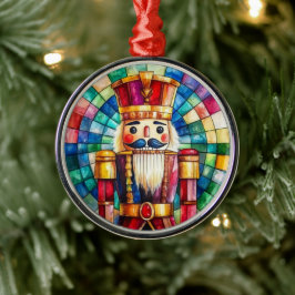 Personalisierter Weihnachts-Nussknacker aus Buntgl Ornament Aus Metall