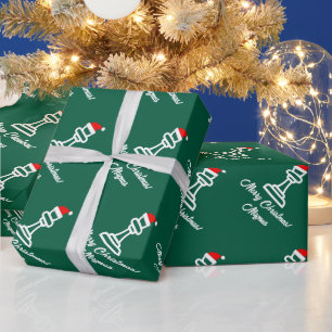 personalisierter Weihnachts-Schachfigur Santa Clau Geschenkpapier