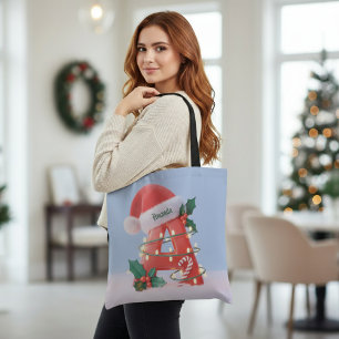 Personalisierter Weihnachtsalphabet 'A' Tasche