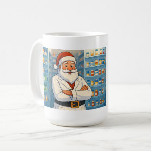 Personalisierter Weihnachtsapotheker Kaffeetasse
