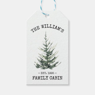 Personalisierter Weihnachtsbaum Farmhouse Geschenkanhänger