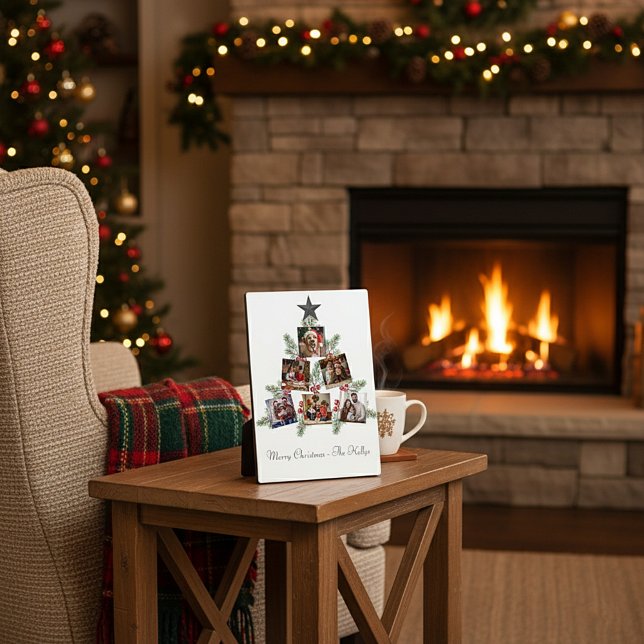 Personalisierter Weihnachtsbaum Fotoplatte (Von Creator hochgeladen)
