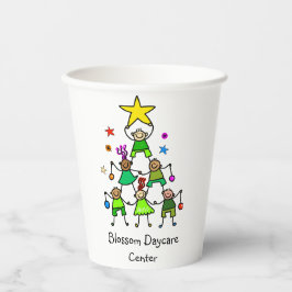 Personalisierter Weihnachtsbaum Kinder Pappbecher