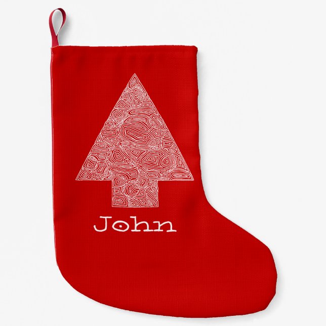 Personalisierter Weihnachtsbaum Kleiner Weihnachtsstrumpf (Vorderseite)